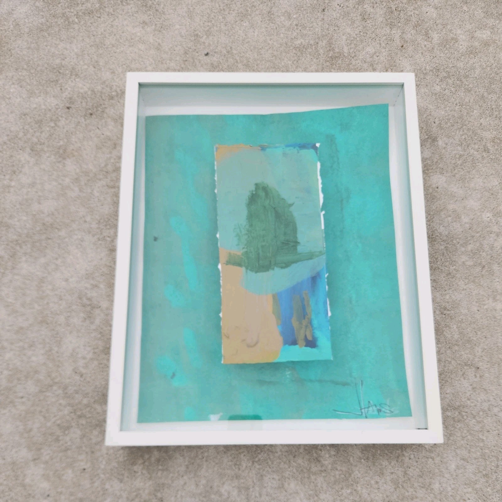 Interior Design Jacob Laws Abstract Painting Modern Art Framed Wall Art 19″×15″