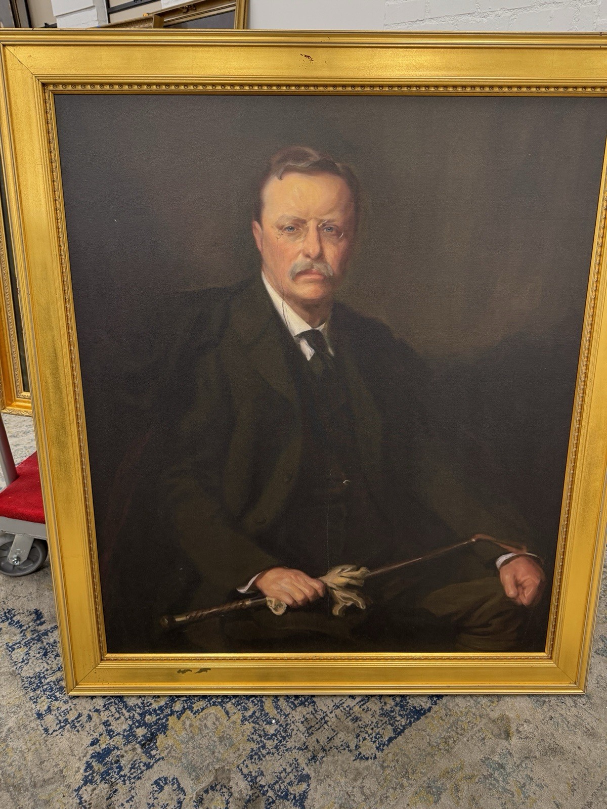 President Teddy Roosevelt Canvas Artwork Official Motion Picture Prop Hollywood