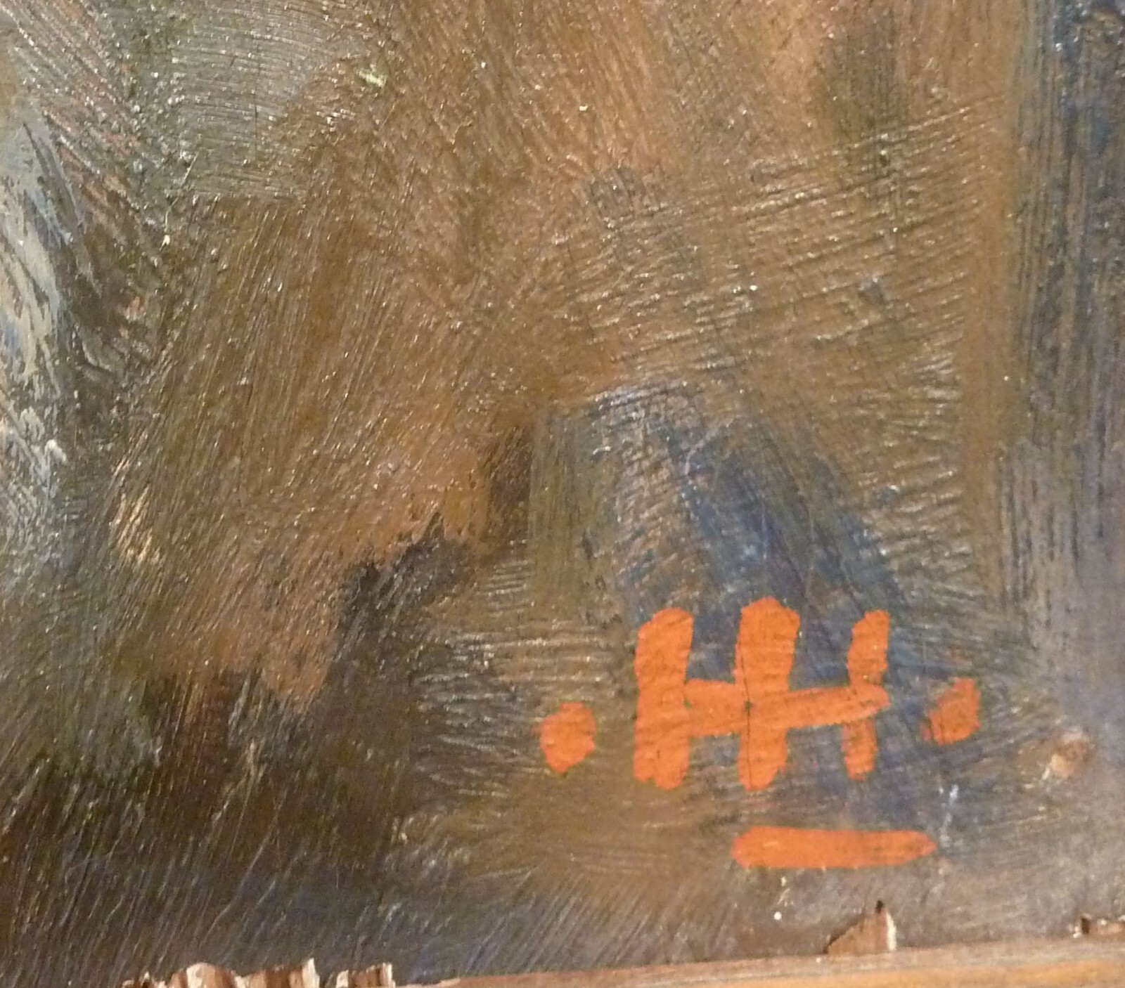 UNIDENTIFIED ARTIST! PEOPLE AT THE FIREPLACE