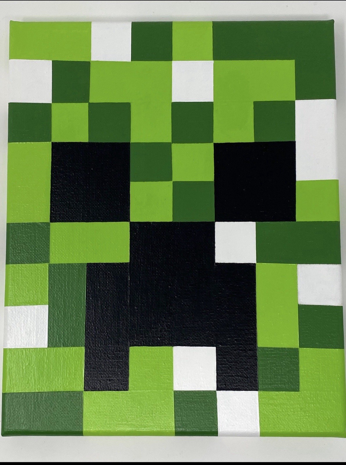 Green Pixel Monster Wall Decor