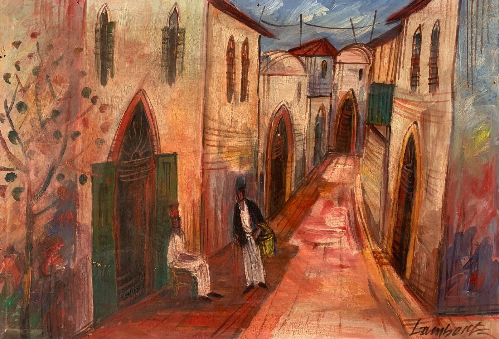 Lambert (Mid 20th Century) Beautiful French School Impressionist Painting