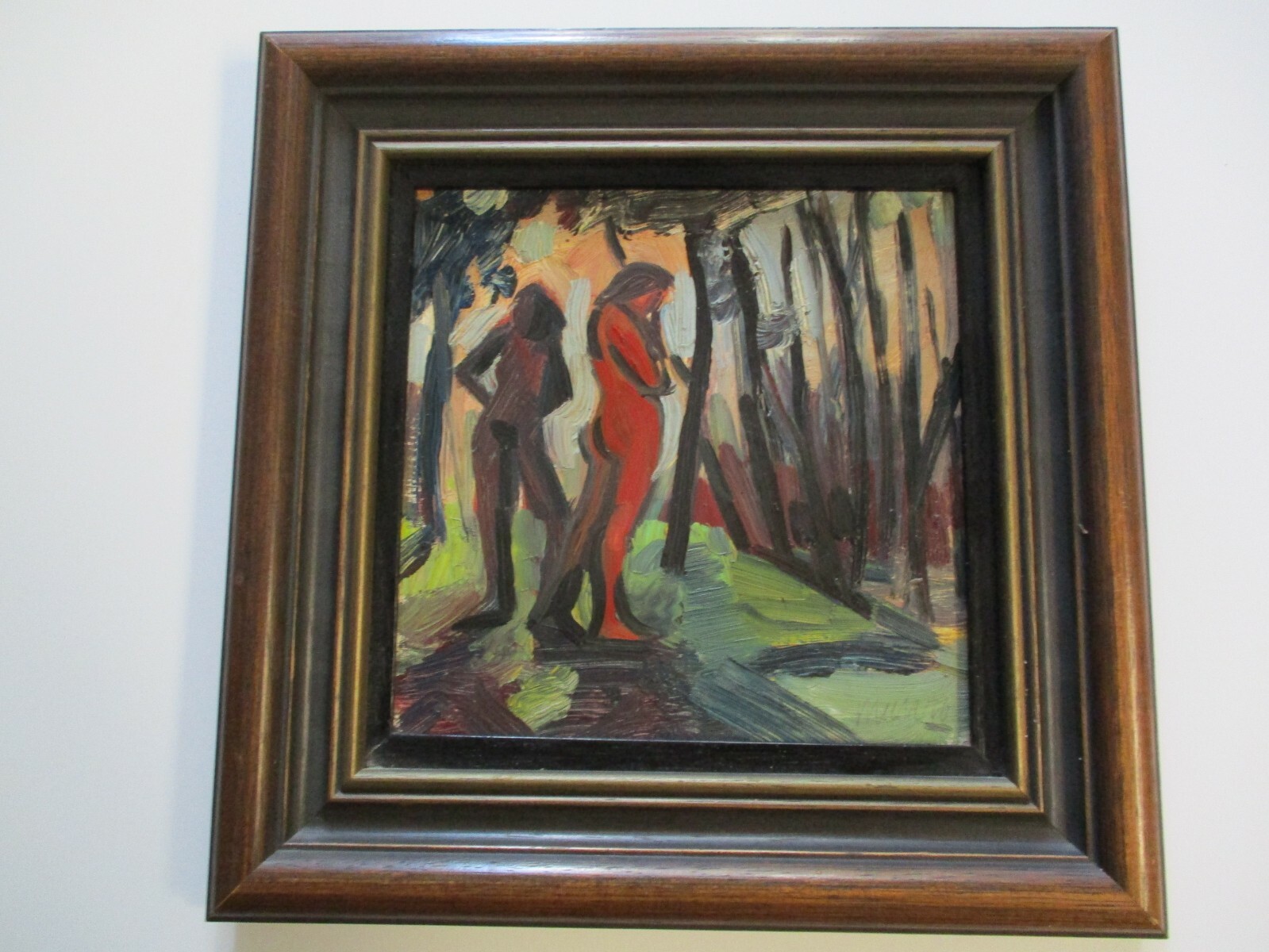 Mid Century Modernism Painting Abstract Expressionism Woman Nature Women 1950’s