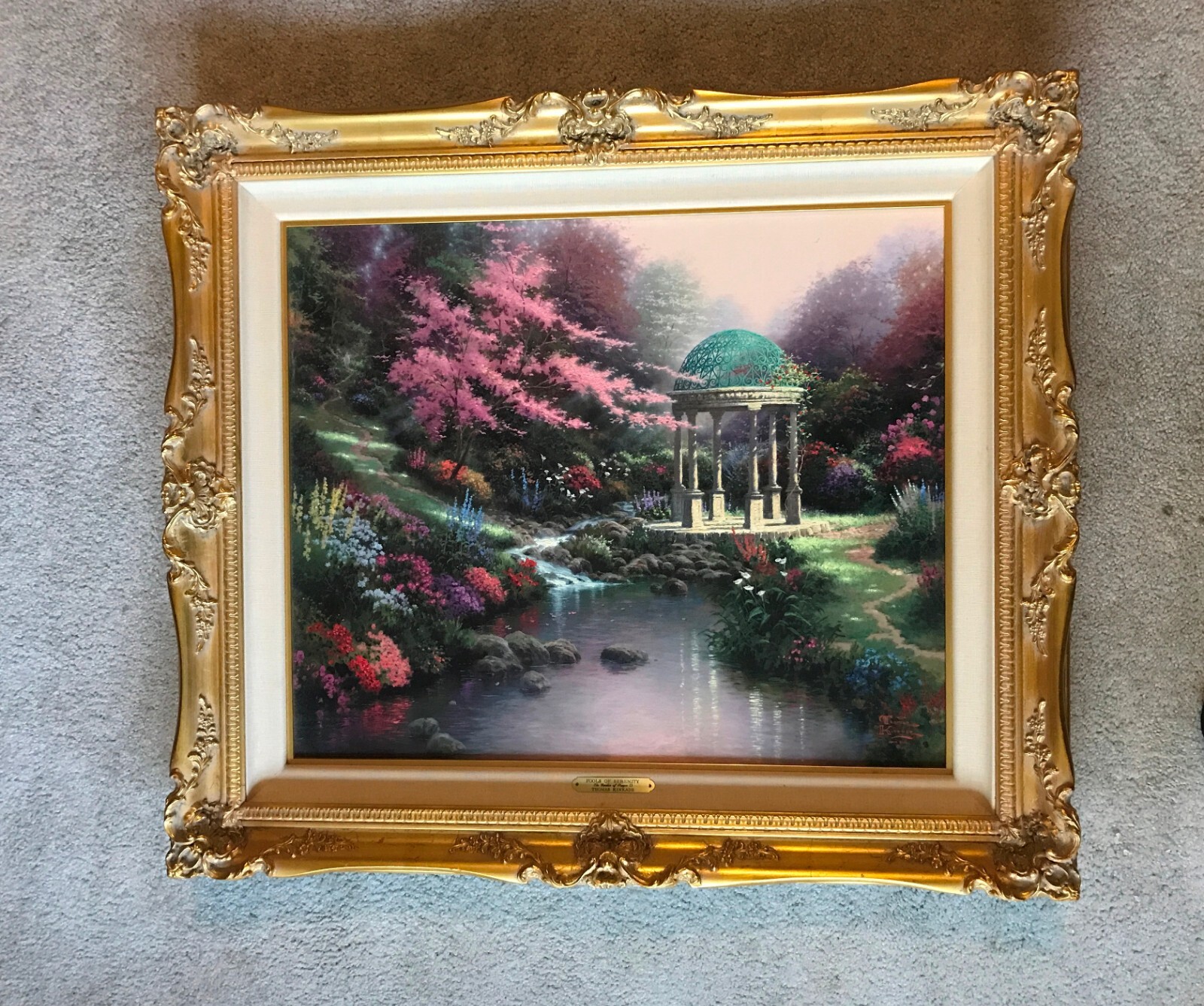 Thomas Kinkade «The Garden of Prayer II» on S/N Canvas 20″ x 24″ Limited Edition