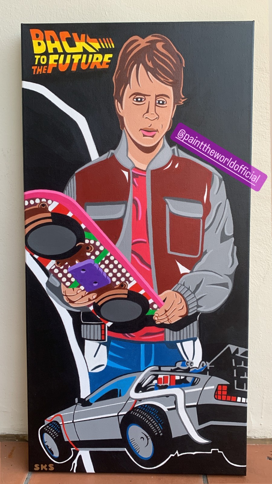 Back to the Future- Original Painting 15 X 30 inches