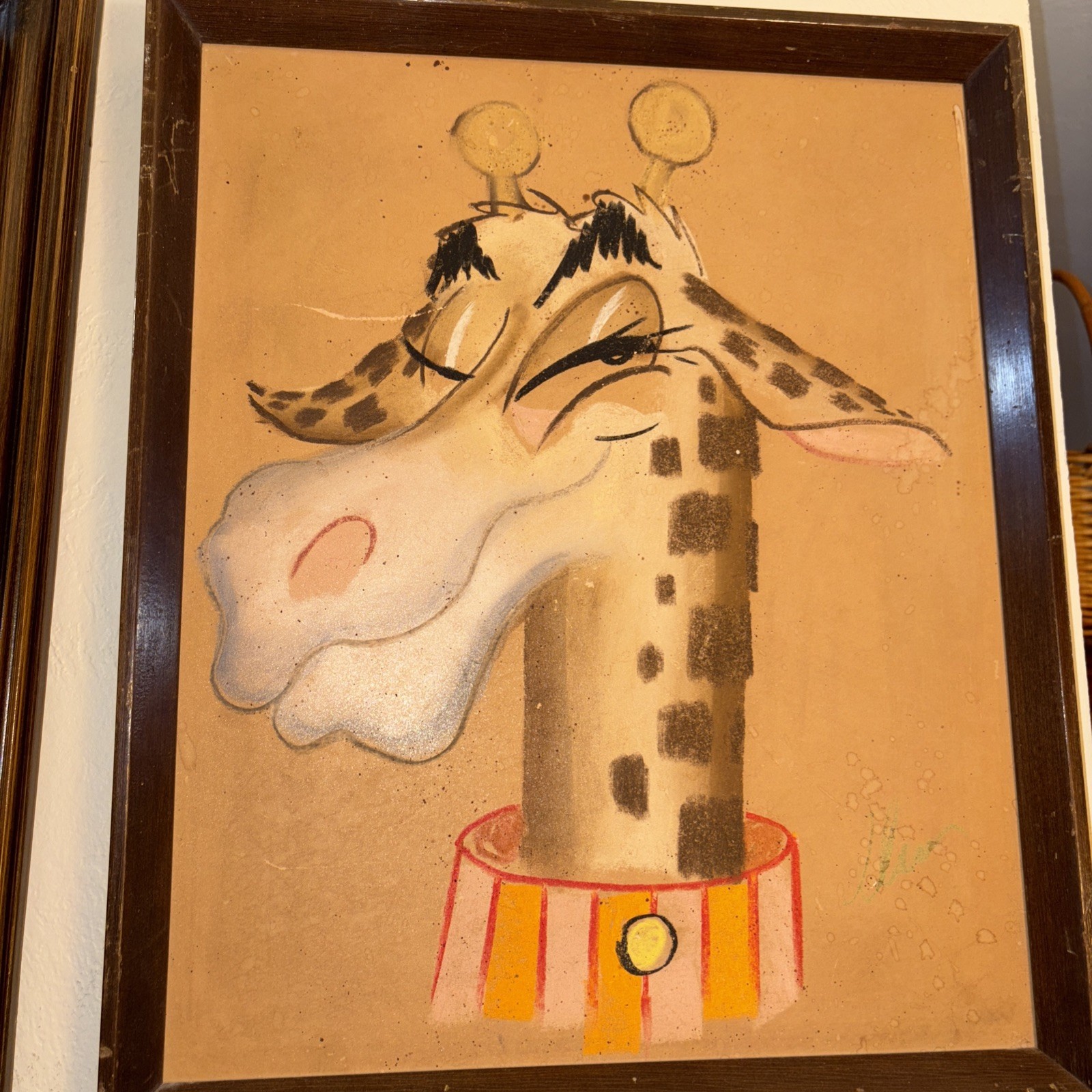 Original Vintage Art Signed by Artist 15×18 Framed