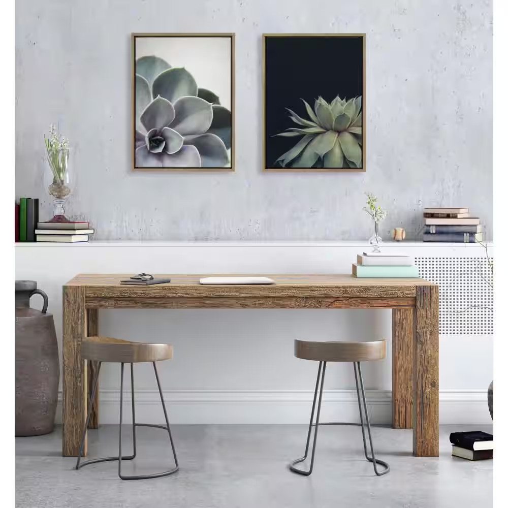 Sylvie «Succulent» by Emiko and Mark Franzen of F2Images 2-Piece Gold Framed Art