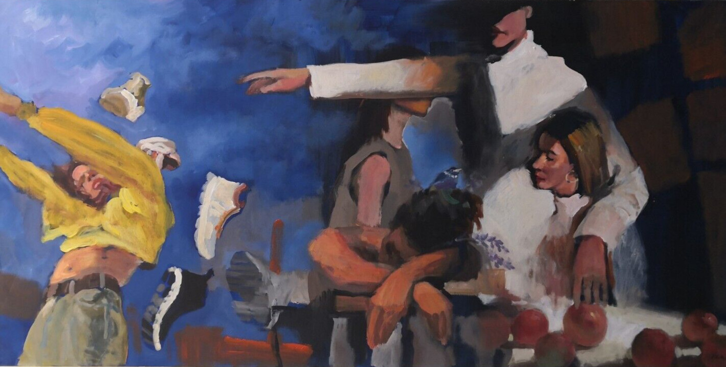 «Der Traum der letzten Nacht» 140/70/3.8cm Arcyl und Öl auf Leinwand