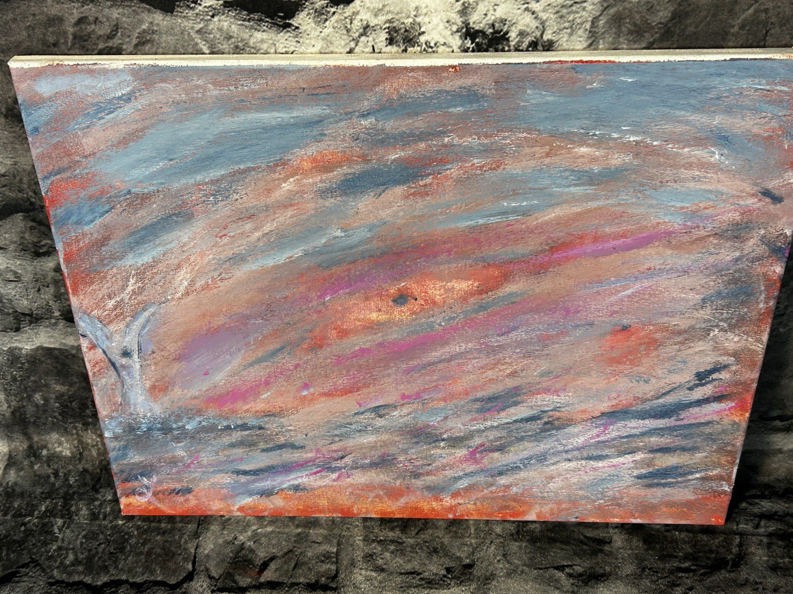 20 X 16 Oil On Canvas OOAK “Heaven And Hell” Artist Thomas Levi