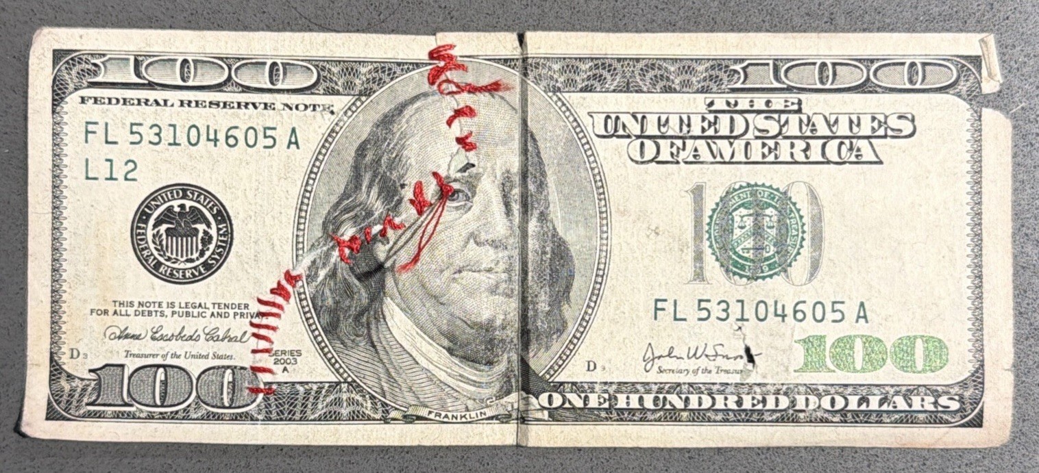 Charles Linder “Currency Remains“ Performance Art Action Painting 2003-2026
