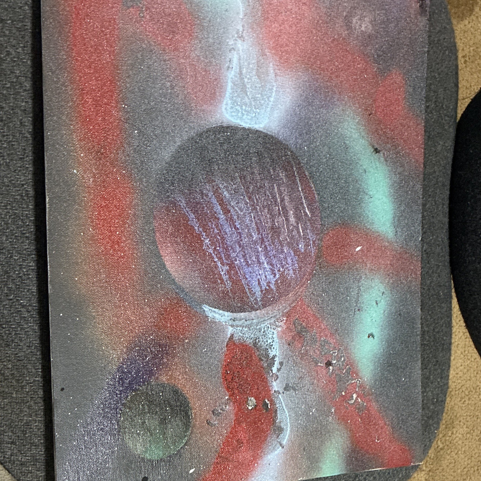 Abstract Outer Space Planets Painting on Canvas Space Theme Artwork