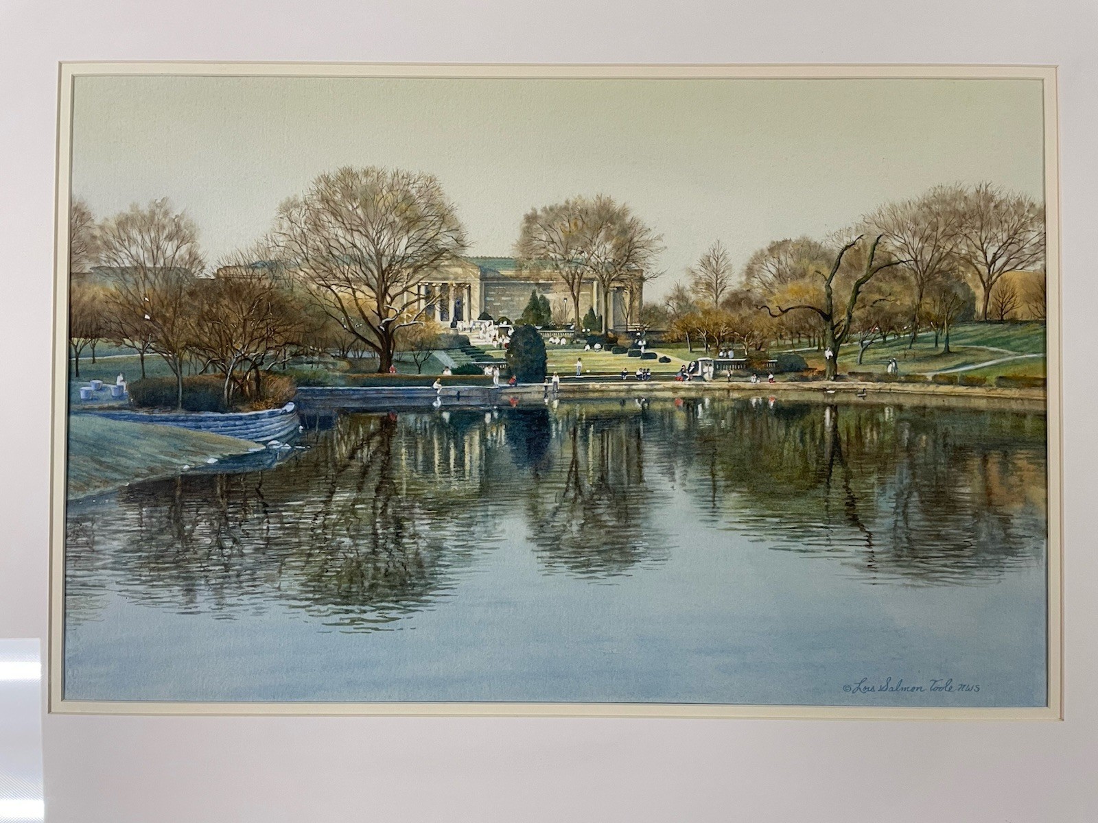 Gentle Seduction by Lois Salmon Toole Framed Matted Signed Watercolor Cleveland