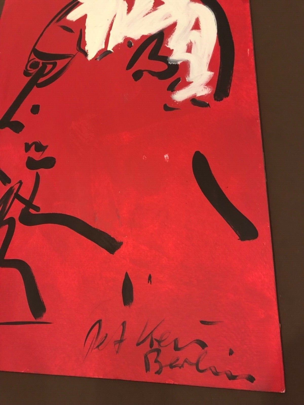 Rare Peter Keil Red Period Abstract Berlin Profile 2018 Modernism Expressionist