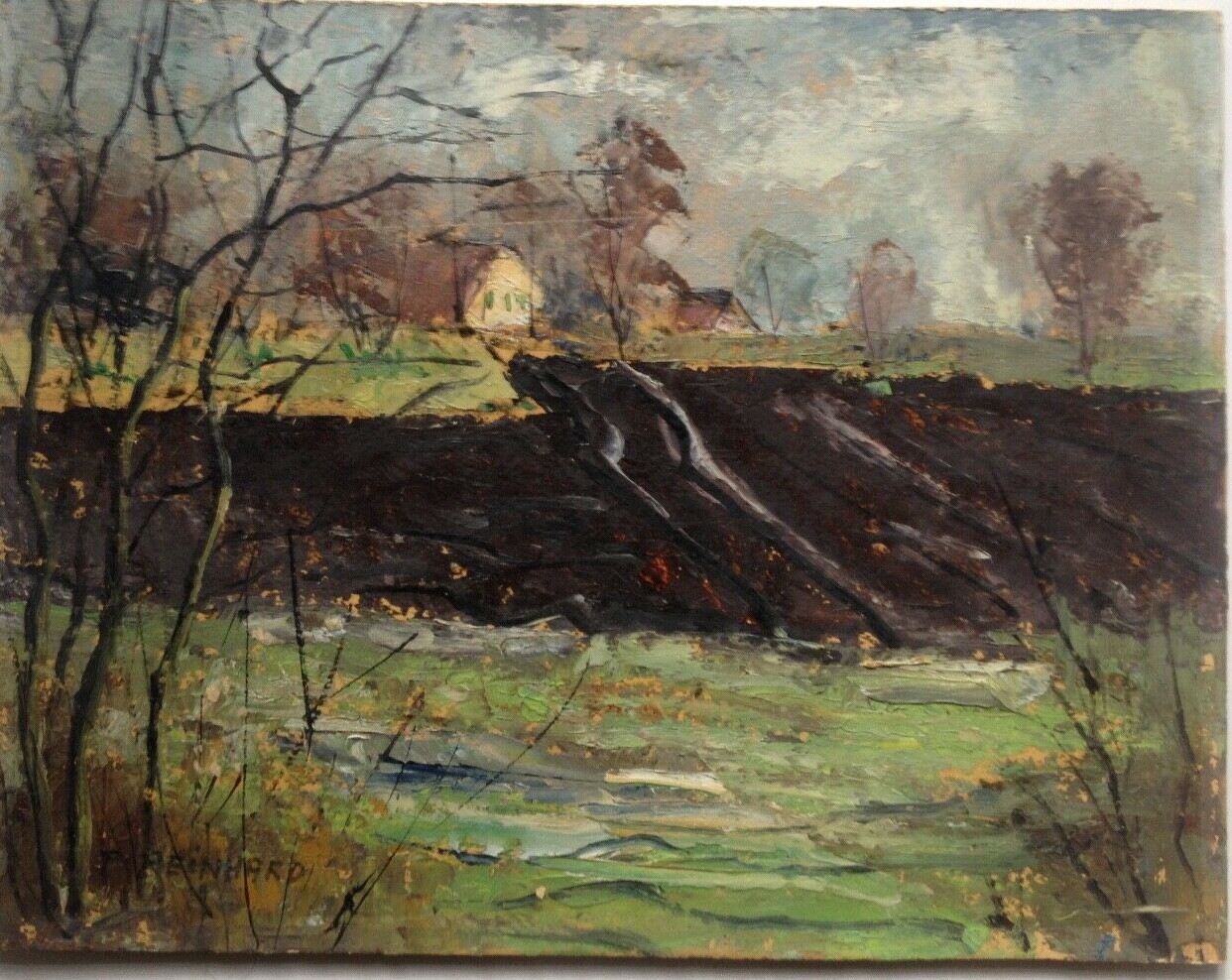 Paul Reinhard Signed Oil Painting Sunny Clearing °Langwied 1974