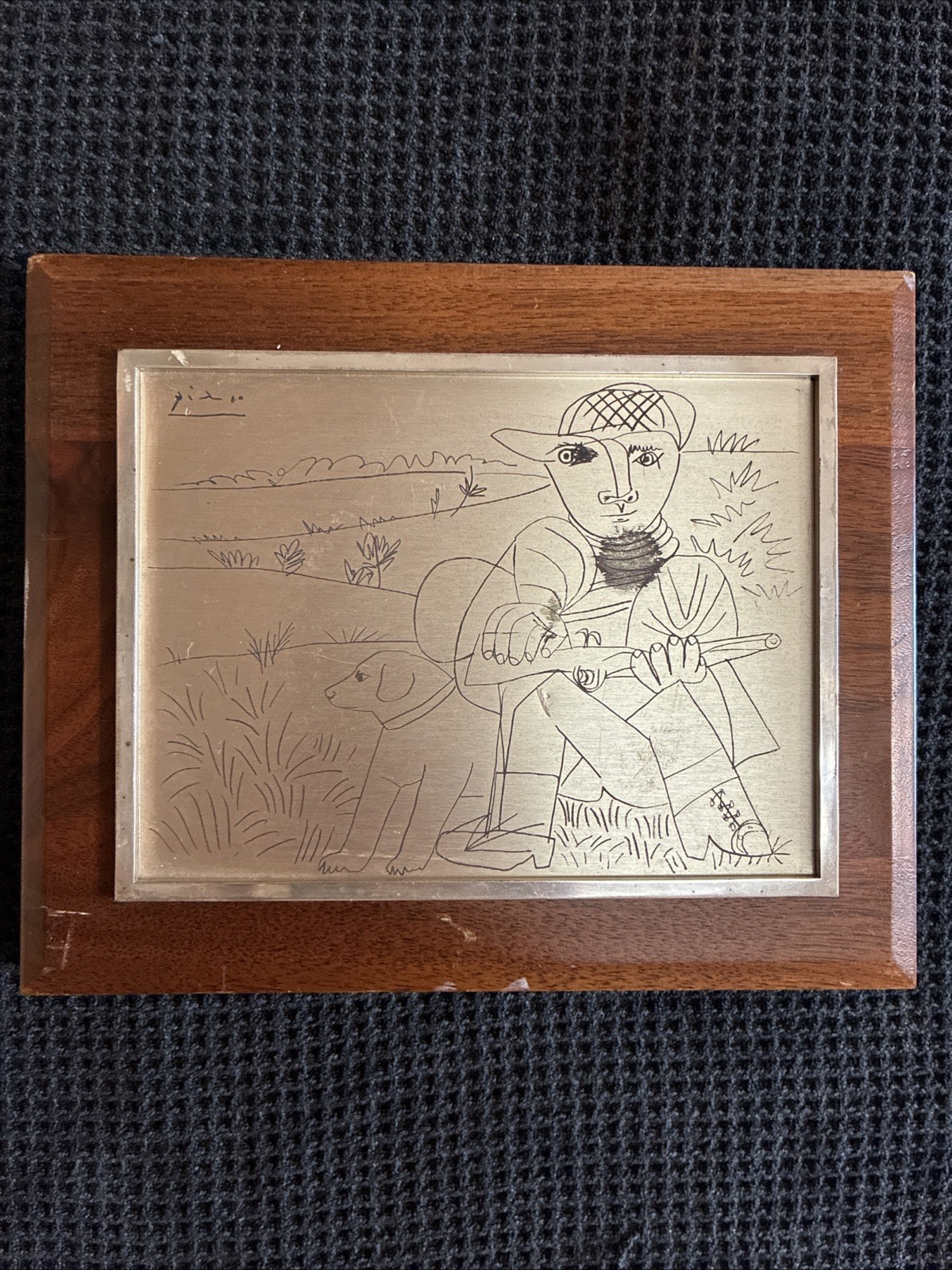 Franklin Mint Picasso’s «The Hunter» Silver Sterling Slight Imperfections