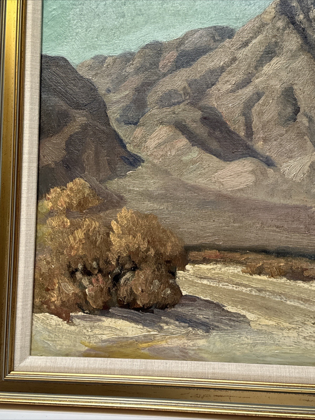 Antique Desert Painting Impressionist Landscape George Frederick 1930’s 1934