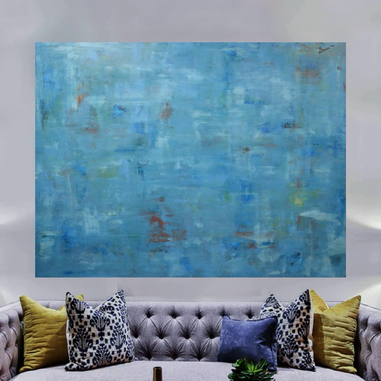 Mark Little Original Professional Painting 84”X62” (7 Foot) Abstract Modern XL