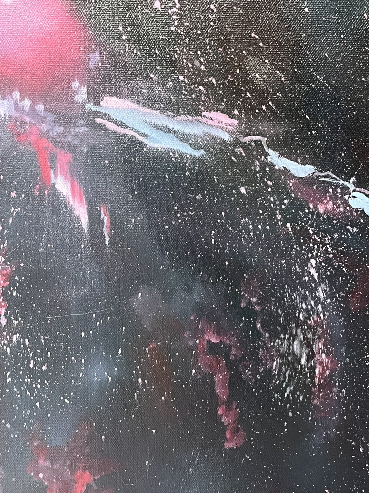 Space Galaxy Painting Nebula Star Sky Canvas Board Outer Space Original Art