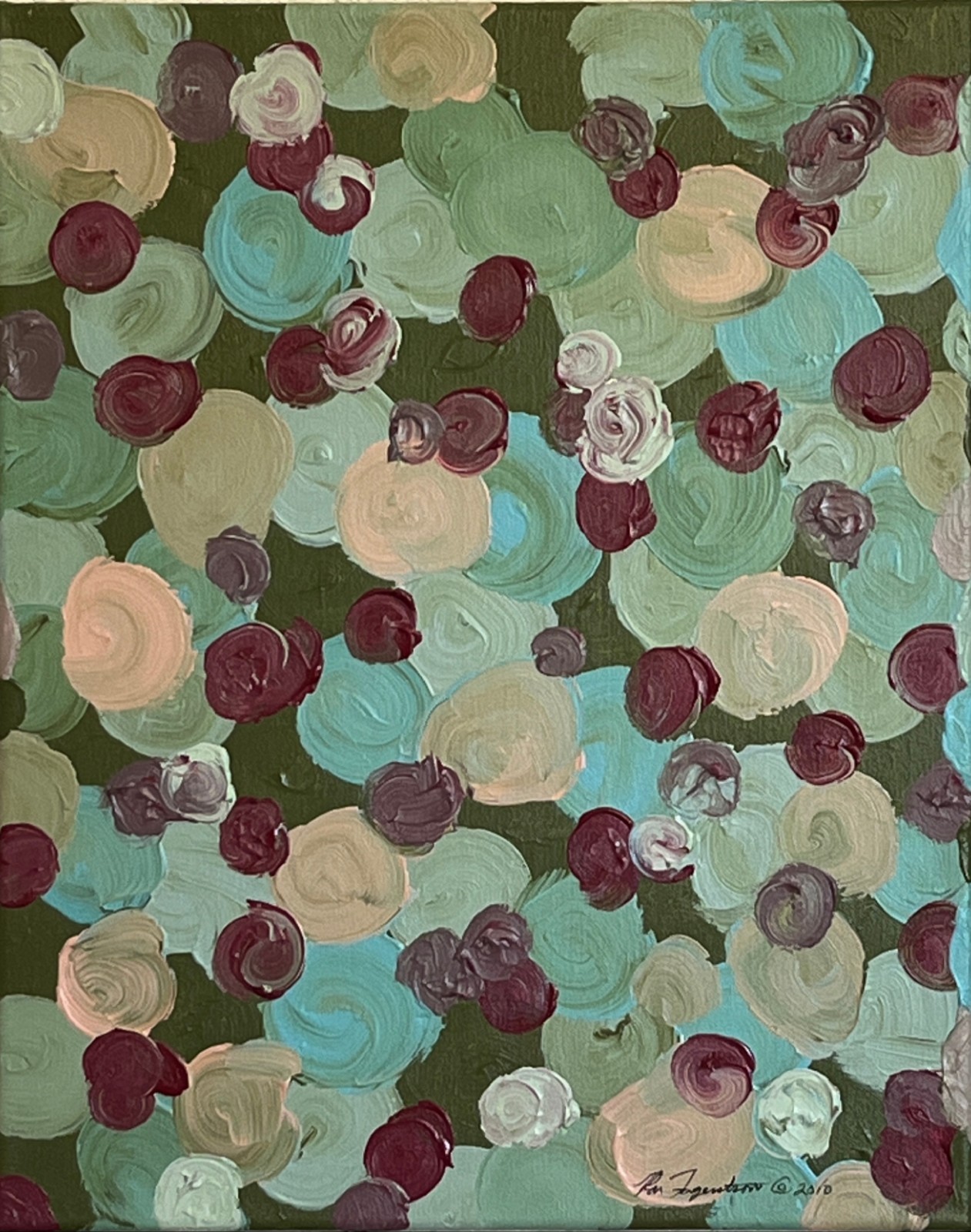 Original Abstract Acrylic Art Painting – Glamour
