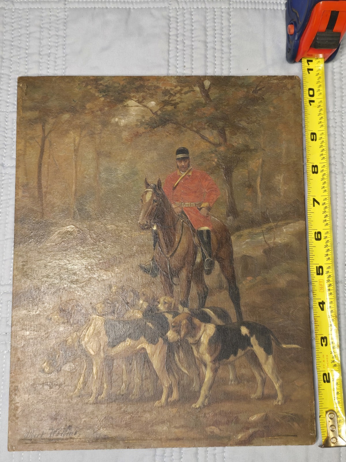 Albert WILLMS (XIX-XX) Pointer Dogs, Oil On Board, Dog Hunt, Pointers, Basset