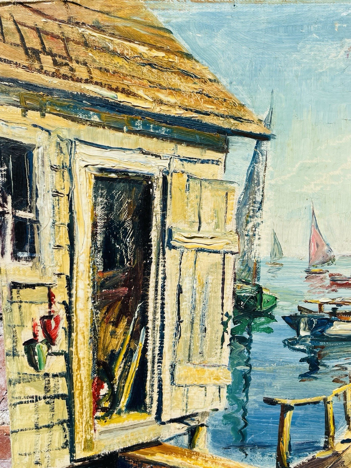 New Jersey Impressionist Artist Ruth Mitchell Wolff Painting New England Coast