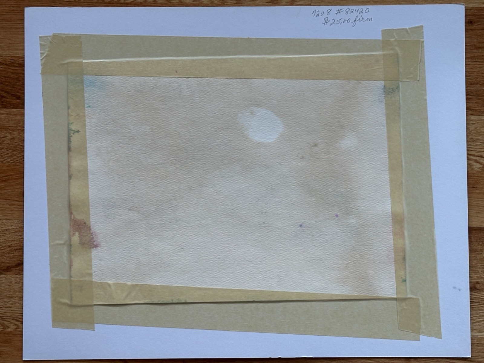 ALICE GUZMAN ORIGINAL WATERCOLOR PAINTING MATTED 16″ X 20″ NEW MEXICO 1980’S