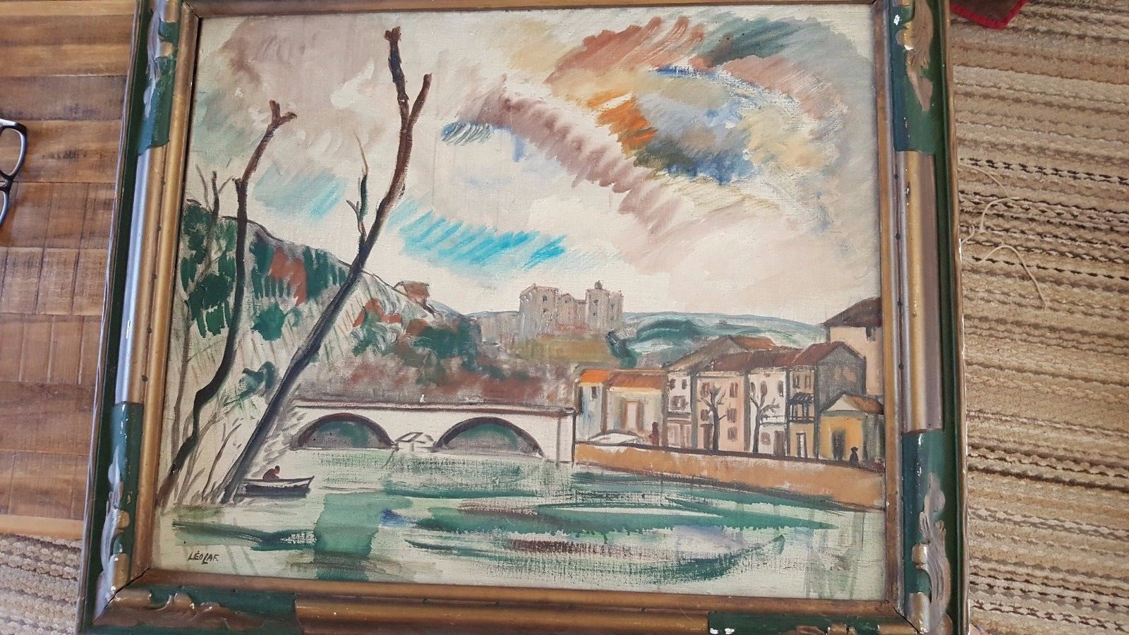 VERY NICE – Leon La Fourcade Oil On Canvas (29″ x 24″) – With Original Frame