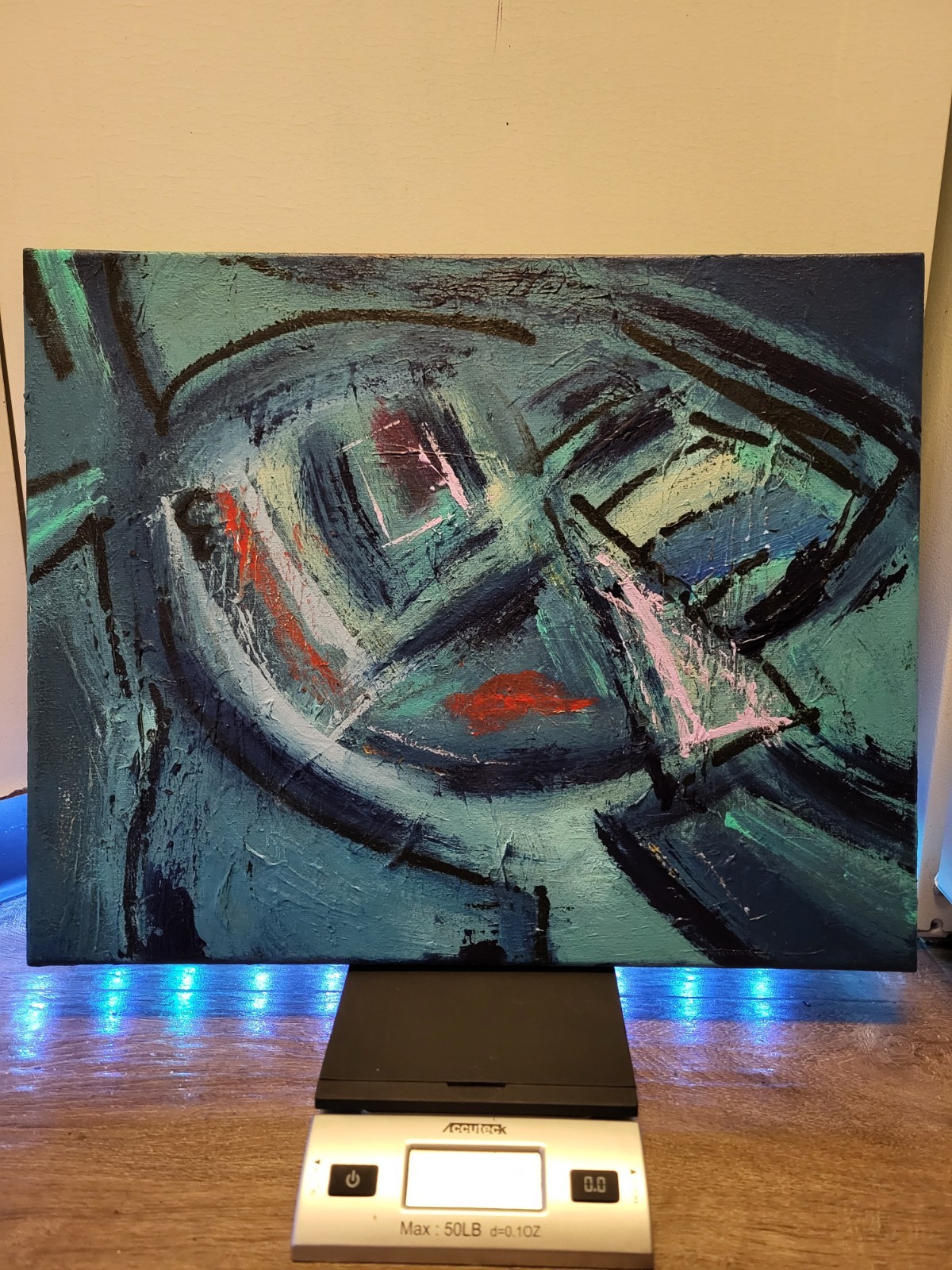«Portrait Of My Mother 2025» 20×16 Acrylic On Canvas Original Outsider…