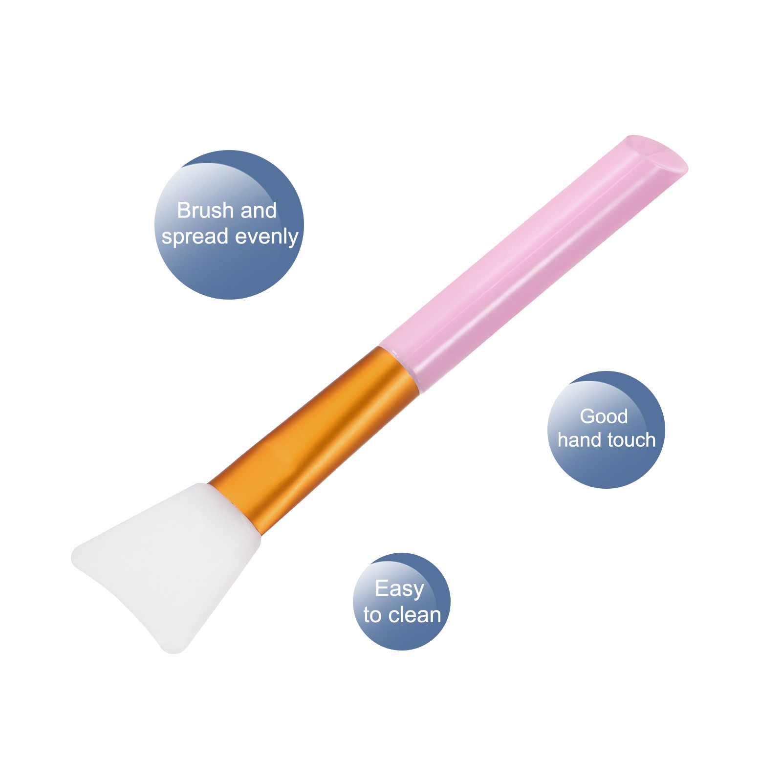 4Pack Silicone Epoxy Brushes Pink Applicator DIY Brush