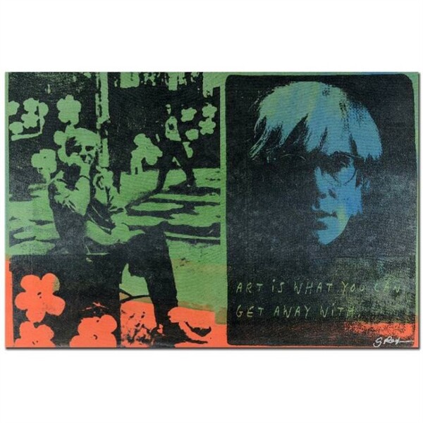 «ANDY WARHOL» by Gail Rodgers – One-of-a-Kind Hand-Pulled Silkscreen – VERY COOL