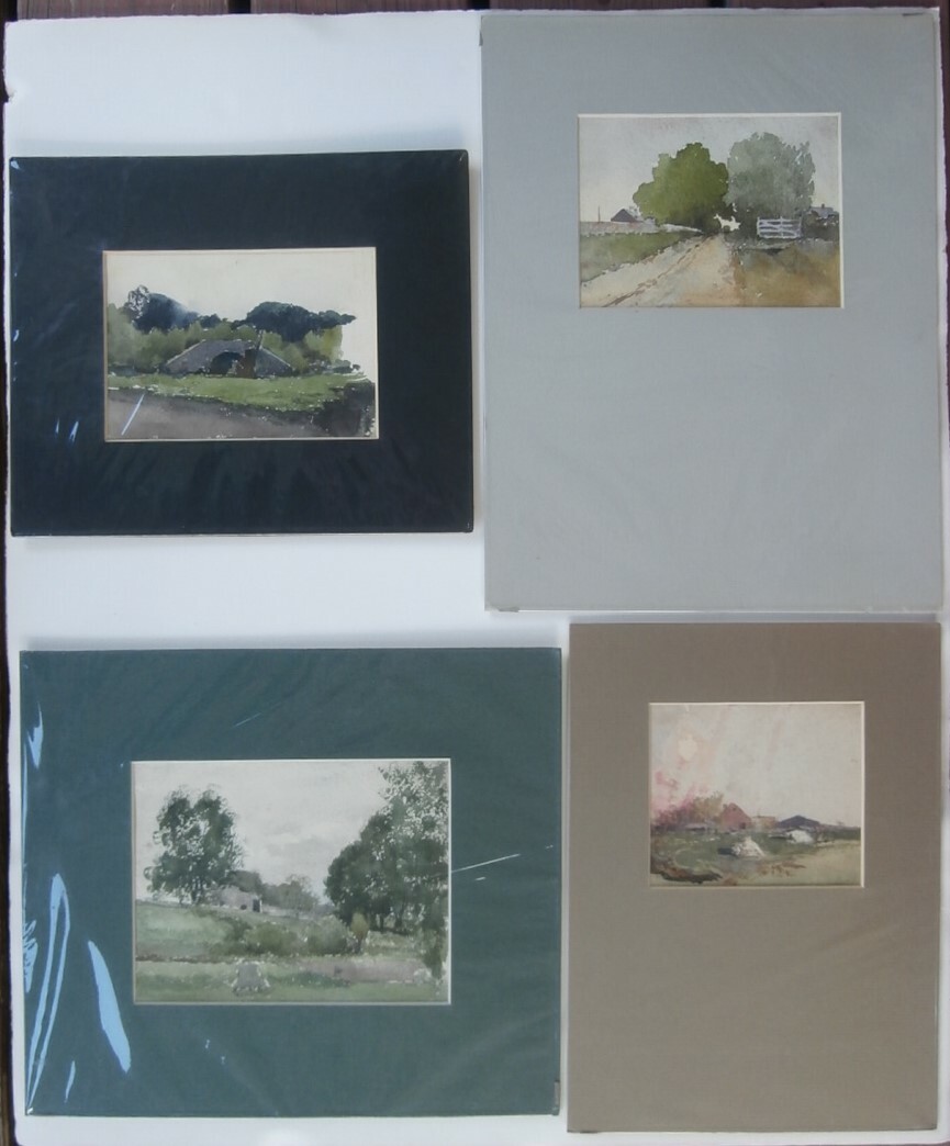 Thomas F. Bancroft Tonalist Painting Lot Listed PAFA Eakins Pupil PA / NJ Artist