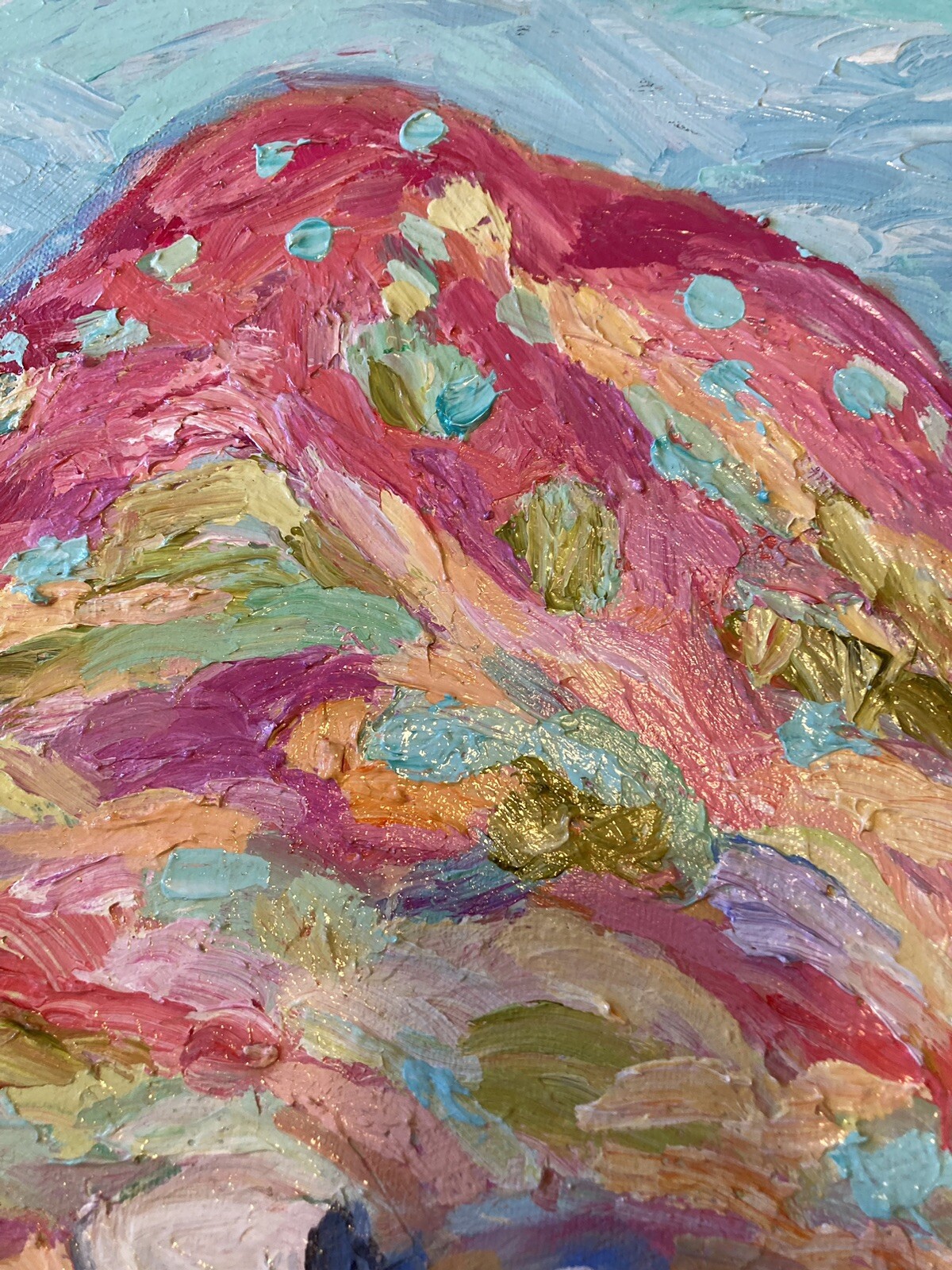 Southwest Hills With Grazing Sheep An Acrylic Original Painting 16”x12”x1.5”