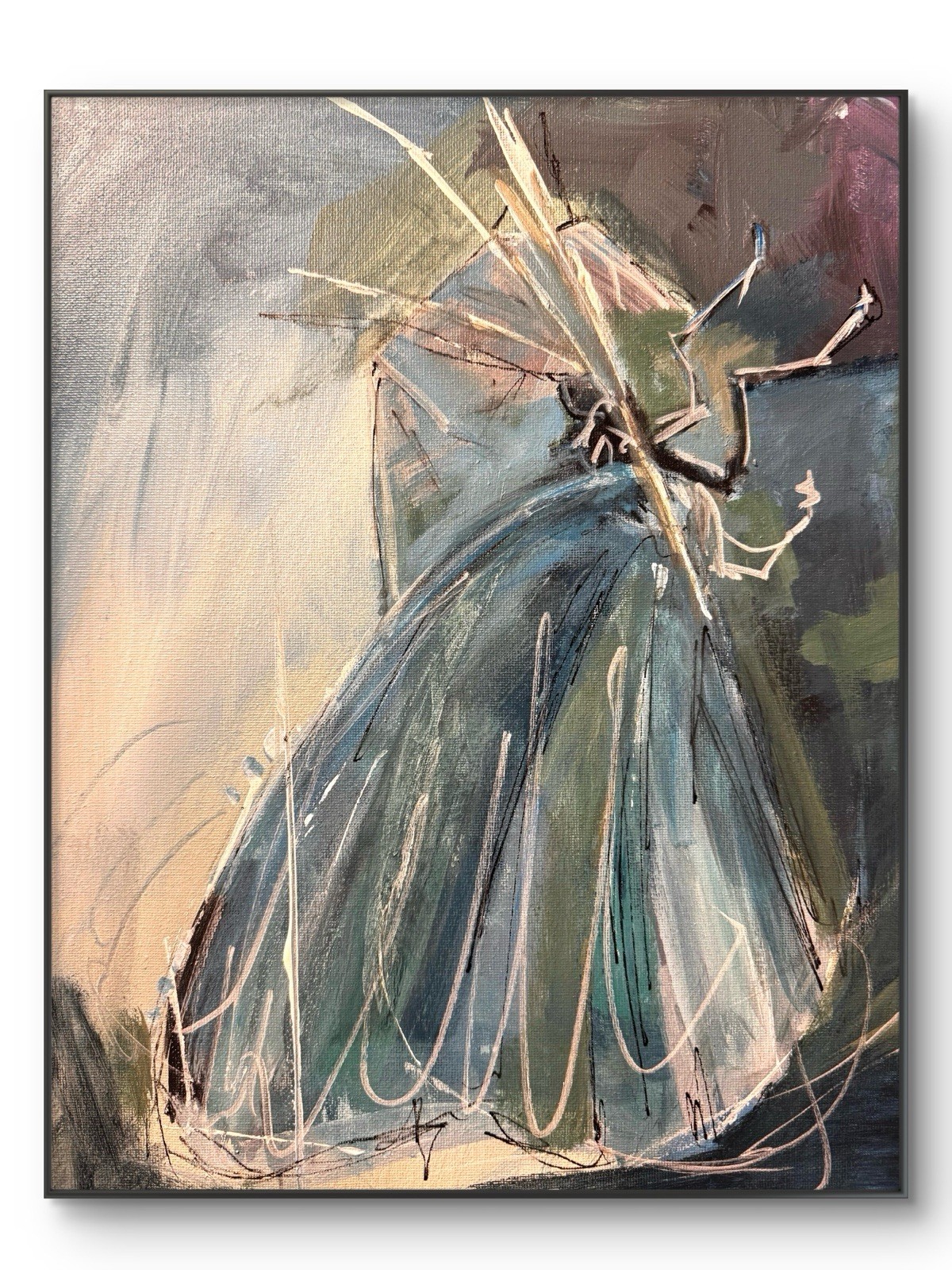SAMATOWIC Original Abstract Expressionism Chrysalis 11×14 Signed Fine Art 296