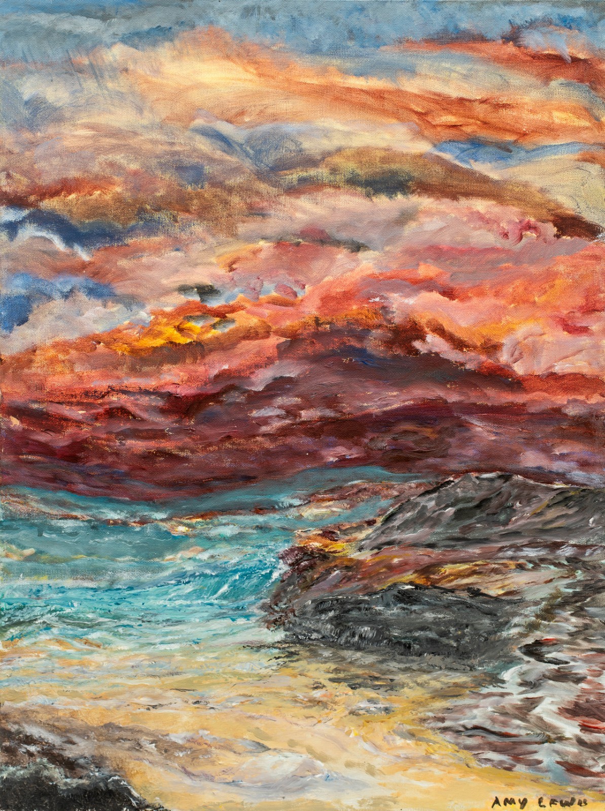 Amy Kennedy Lewis, Rockport Massachusetts Coastal Scene, 2012