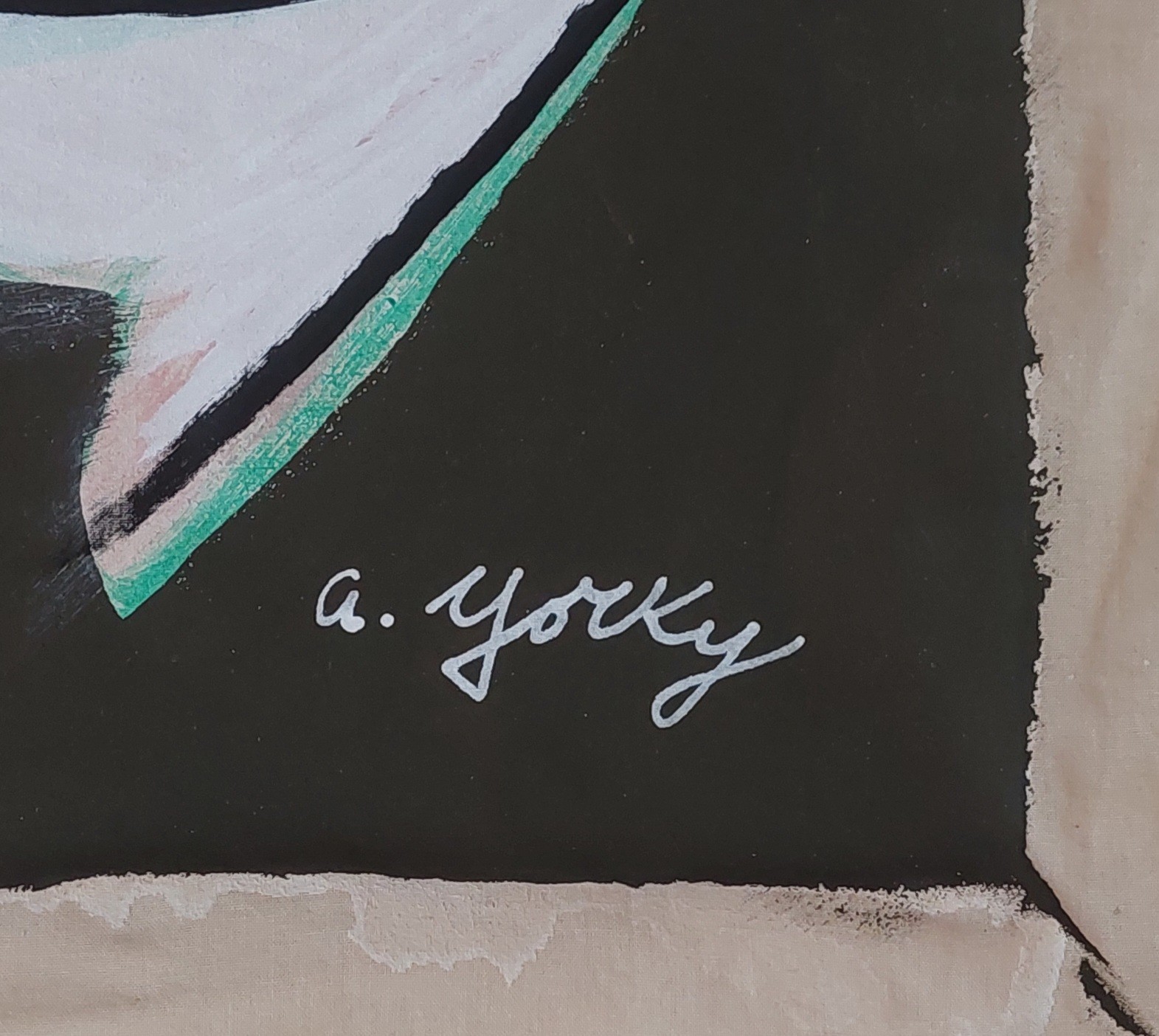 Arshile Gorky Signed Abstract Expressionist Oil Painting on Canvas American Art