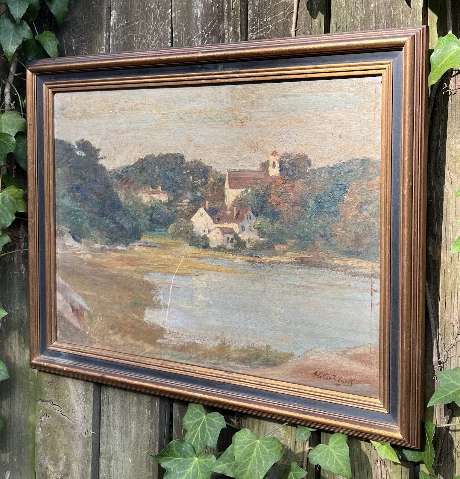 Original Walter Clark 1848-1917 OIL On BOARD Margaret Mitchell Henry Provenance