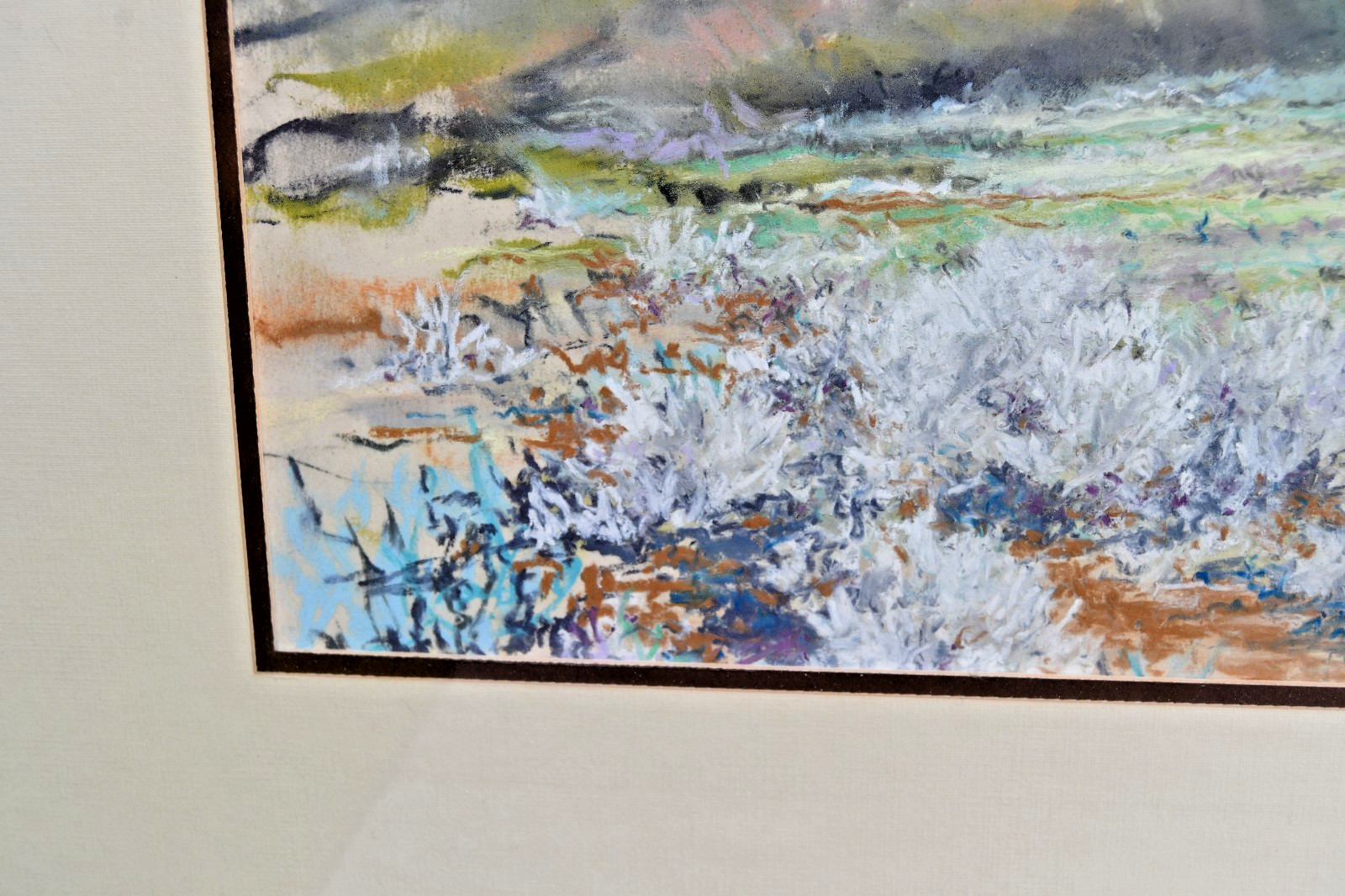 Original Watercolor Texas Western Landscape Hill Sagebrush Framed F. D. Groos