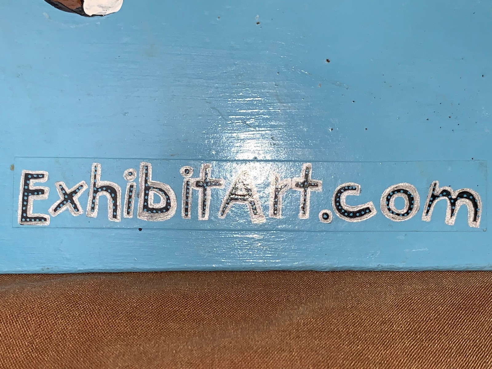 Listed Artist Daniel Belardinelli Painting on Clipboard Monkey & Skeletons