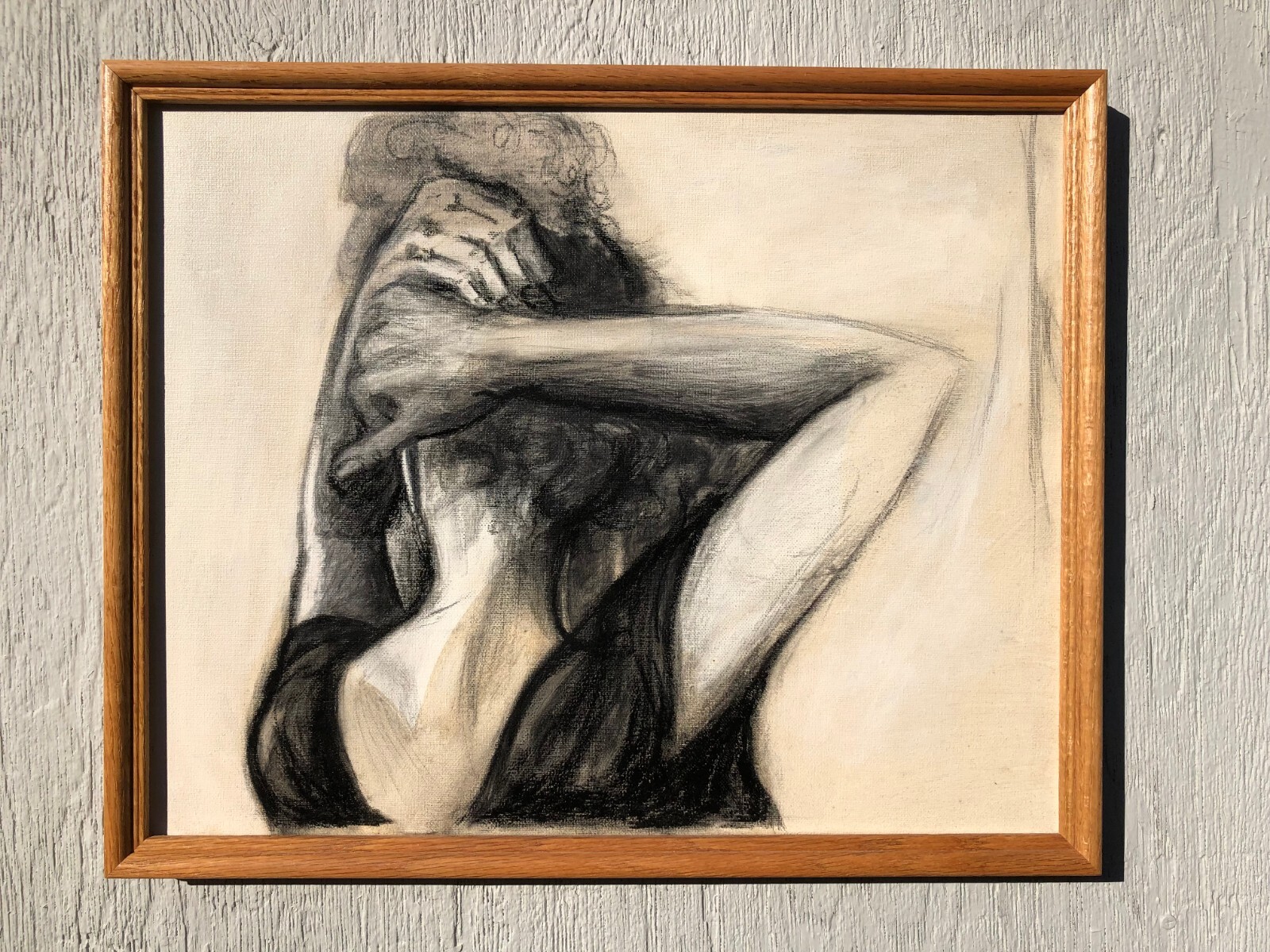 MY DANCE PARTNER–an Original Painting: Pen, Ink, Watercolor. Well Framed, MINT.