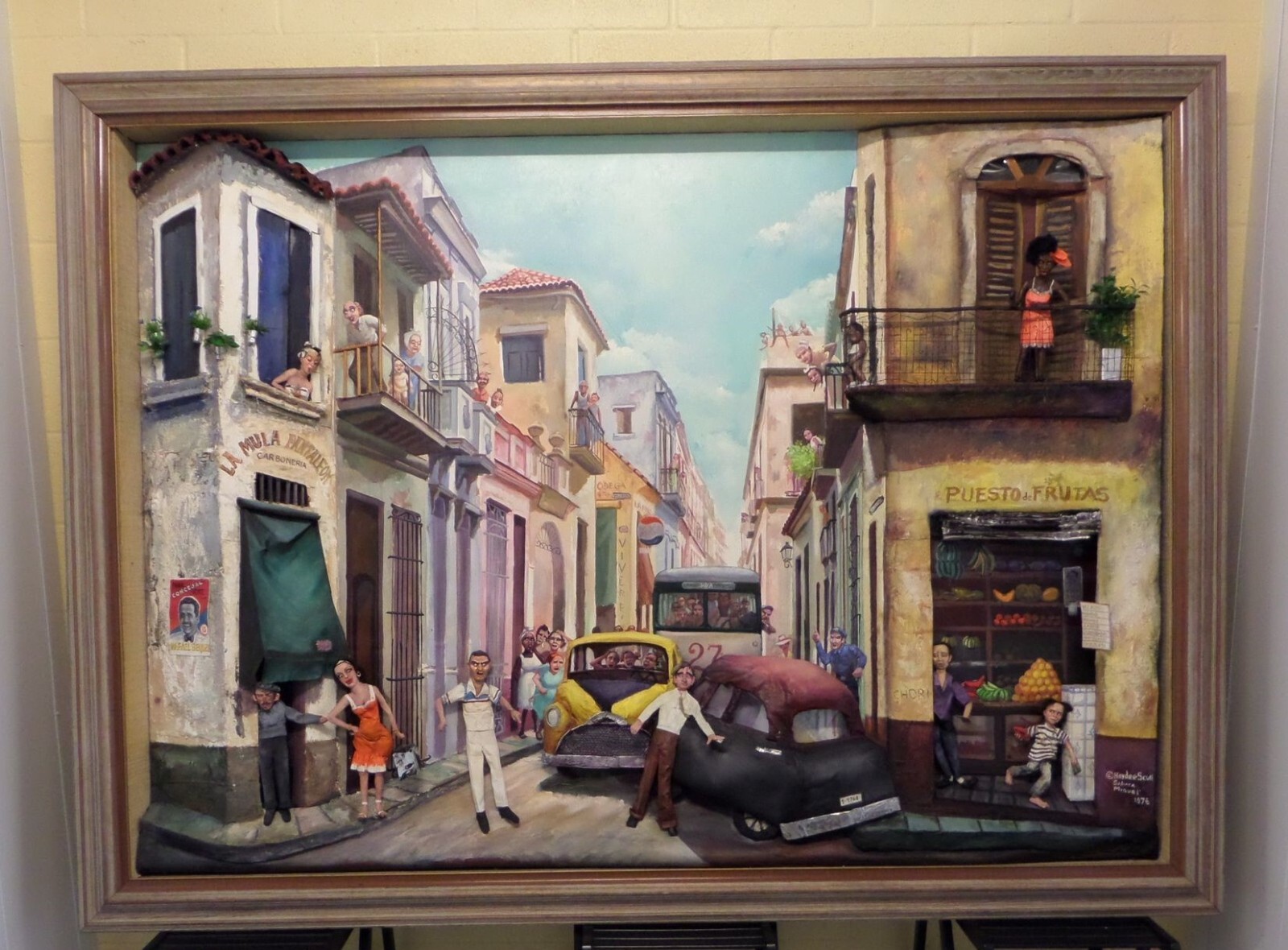 Haydee Scull (1931-2007) | Cuban Art | Original 3D Painting | Arte Cubano | COA