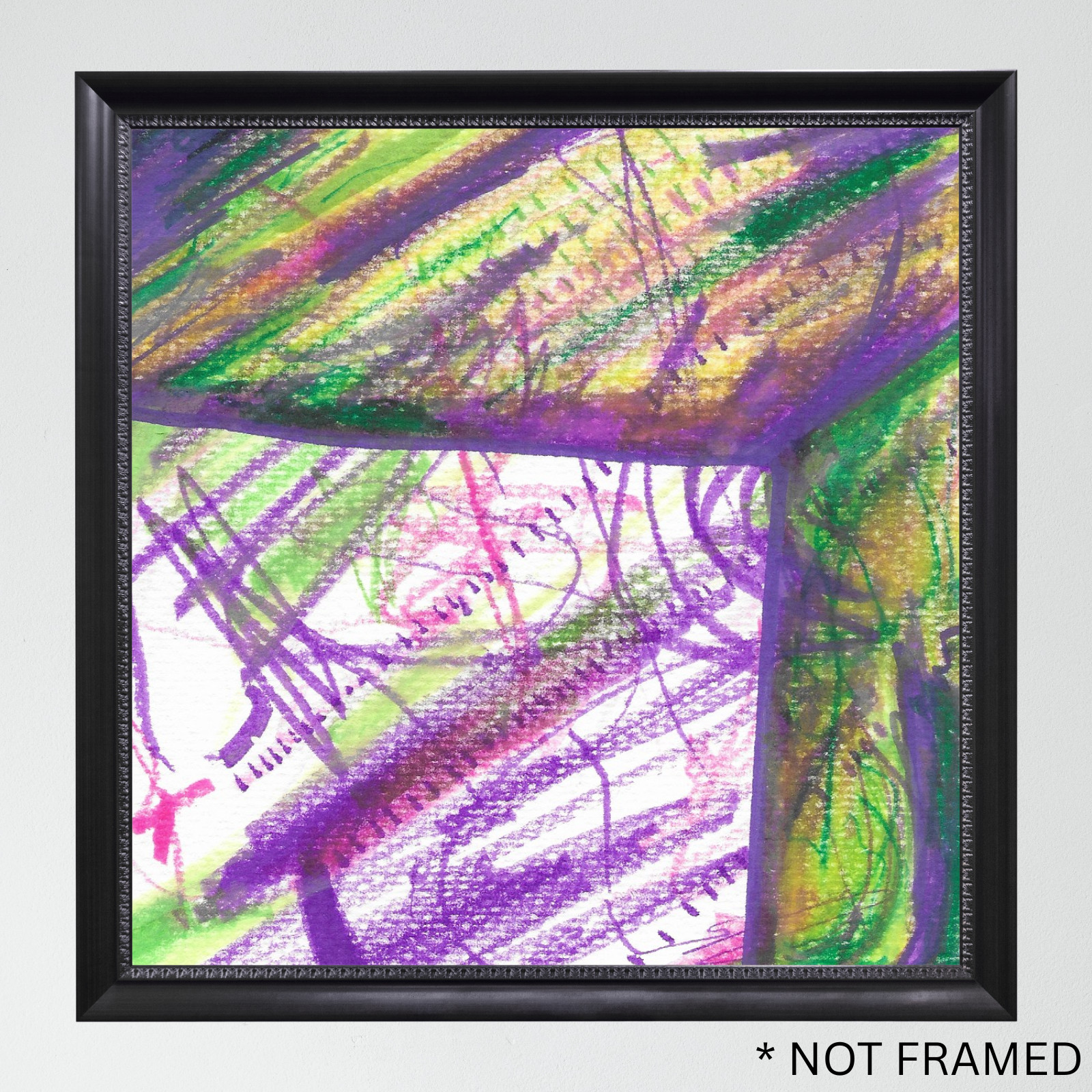 Hand Made Original Abstract Art ‘Doors 5’ REASOR Painting Acrylic Hand Made 6×6