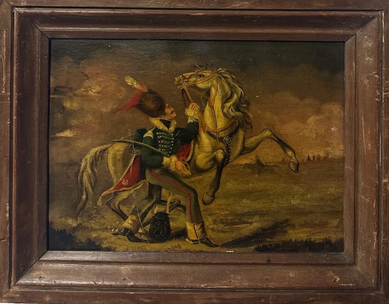 English School (19TH Cen-ry) : Soldier With A Horse