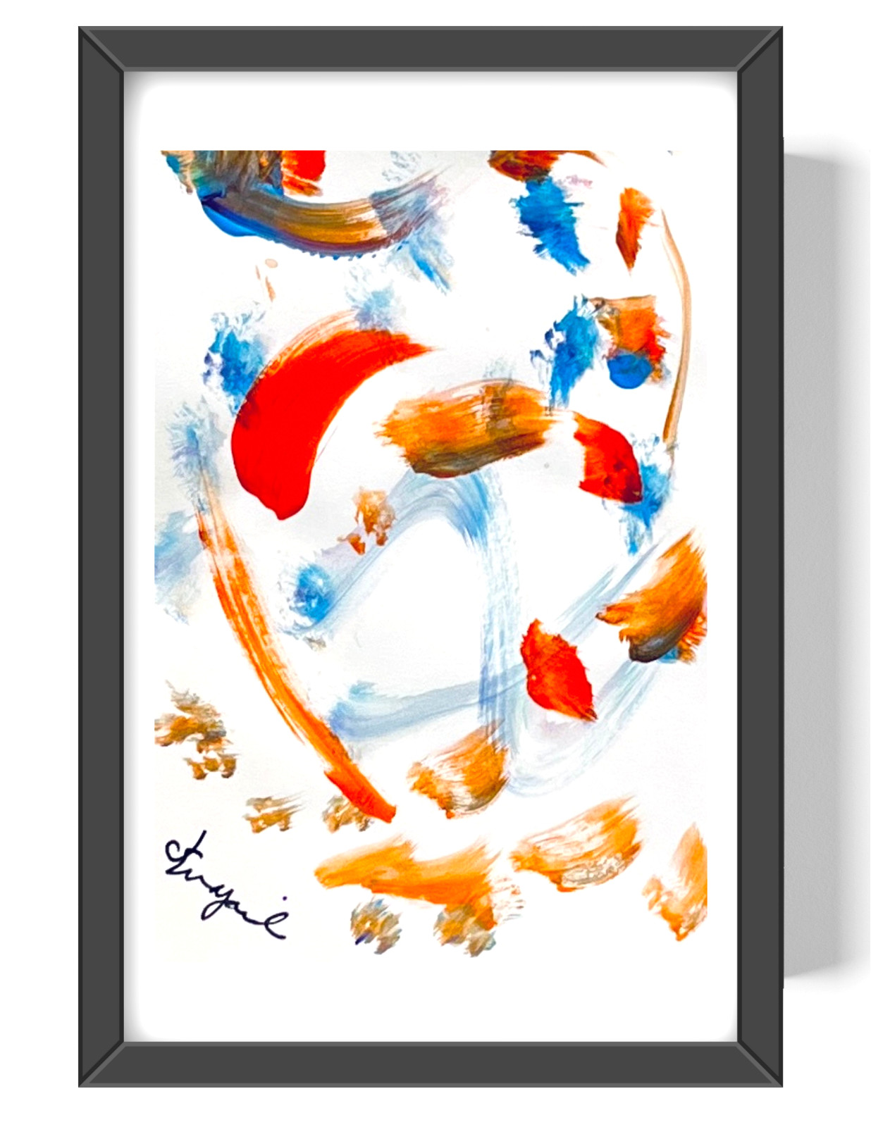 Guajardo Art Spiral 9X6 Paper Unique Abstract Expressionism
