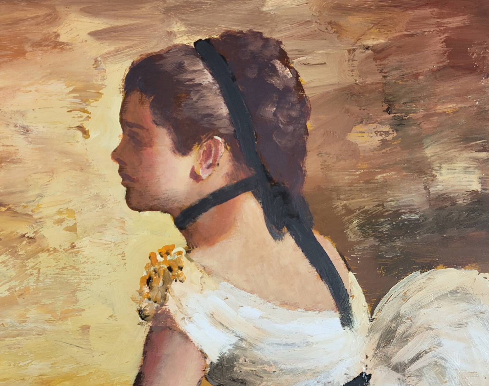 Harold Stephenson (Abruzzi) «Ballerina Girl» Original Oil Painting on Board