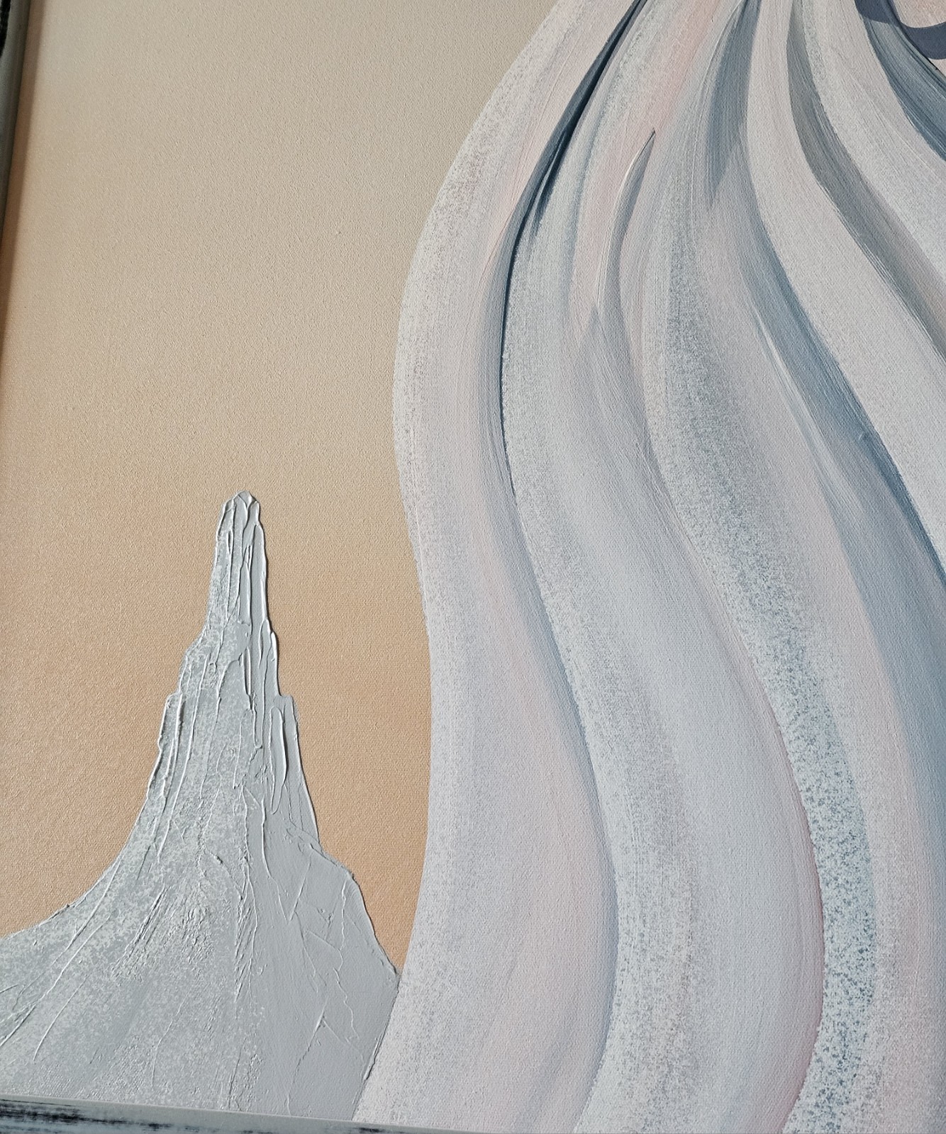 Songs In The Wind Theme William Bill Rabbit Acrylic Painting On Canvas 37×25