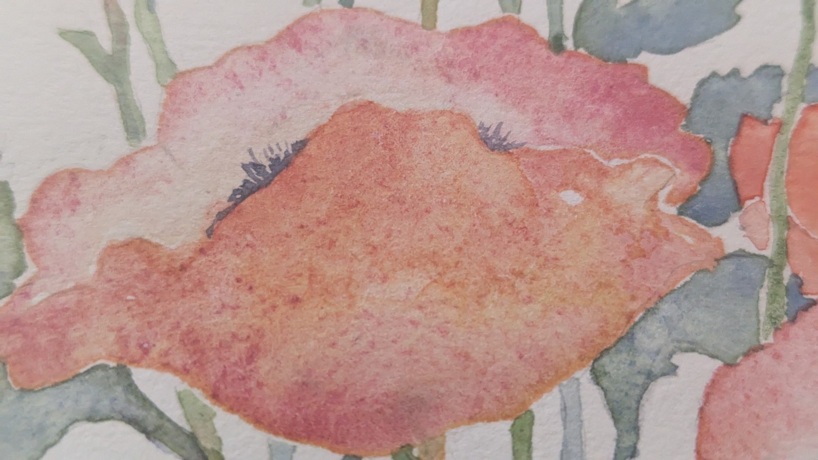 Framed Matted Signed Watercolor Painting By Ann Diekarz 1992 16.25″x16.25″