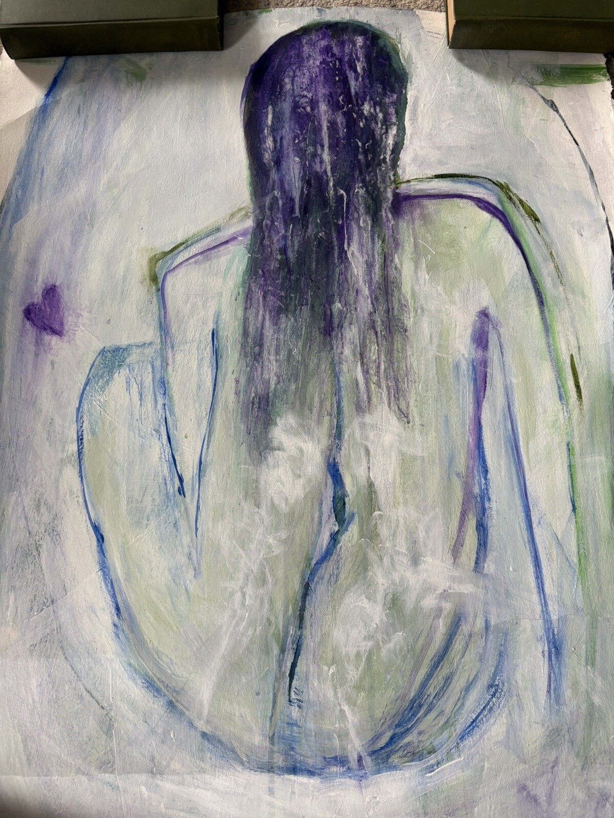 «Dream Through», signed to verso, unframed, 30 x 22-1/2 in. ANITA SEVERN