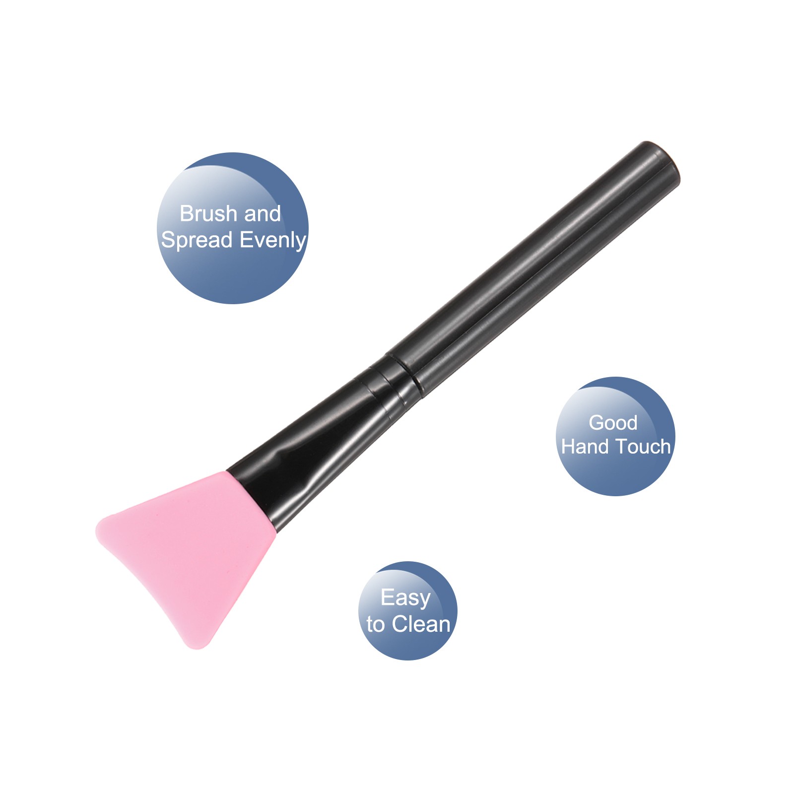 Silicone Epoxy Brushes Pink Applicator DIY Brush, Pack of 6