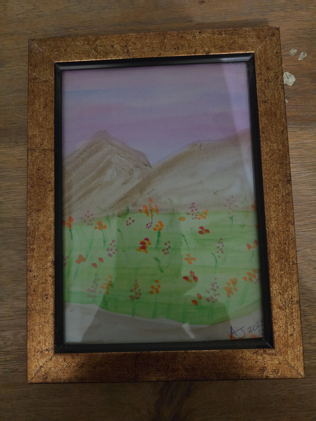Original Watercolor Painting 5×7, Landscape, Signed