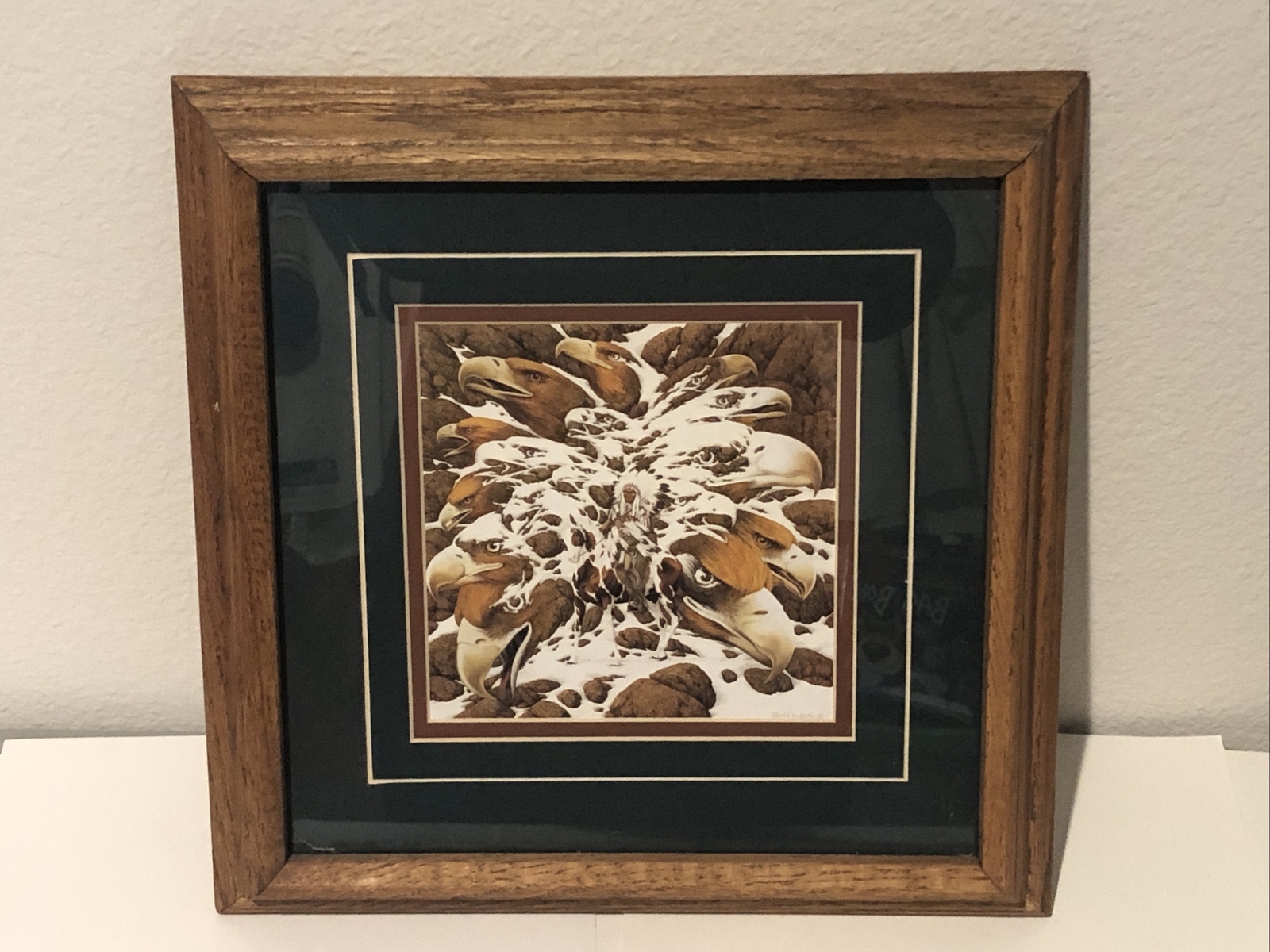 Many Eagles Scene. Framed Reprint