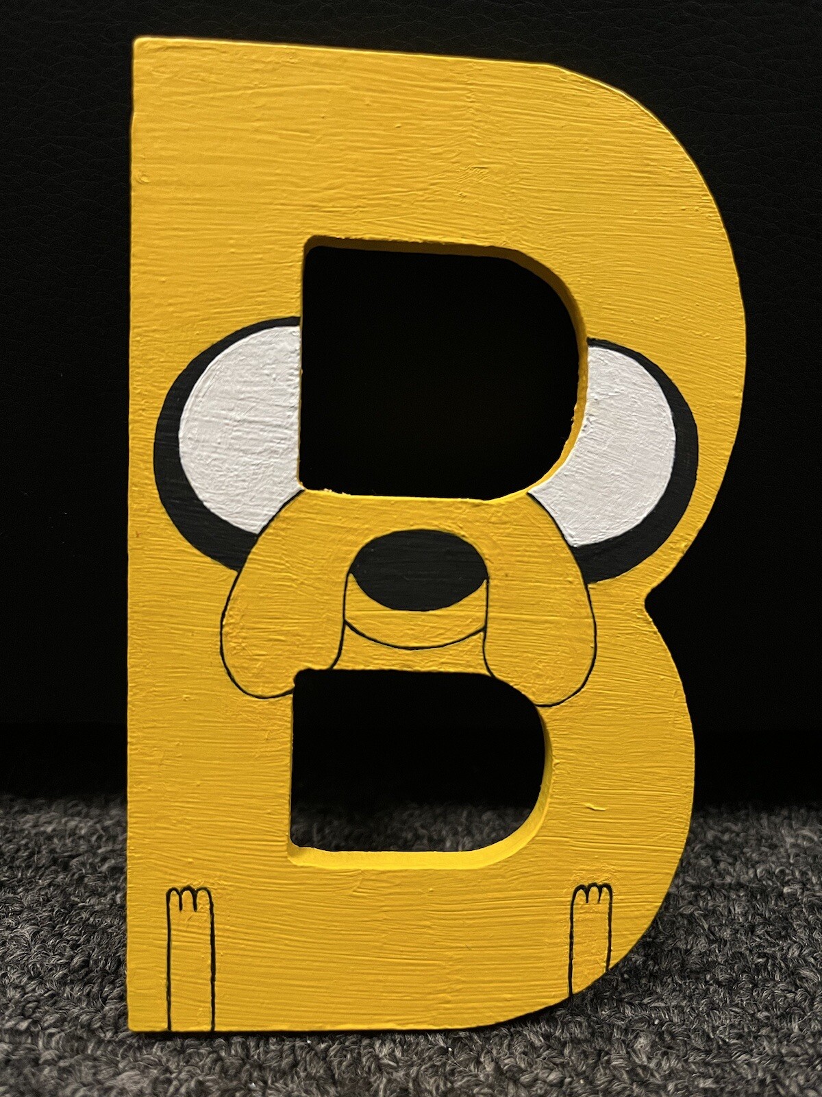 “Jake the Dog” from Adventure Time acrylic painting